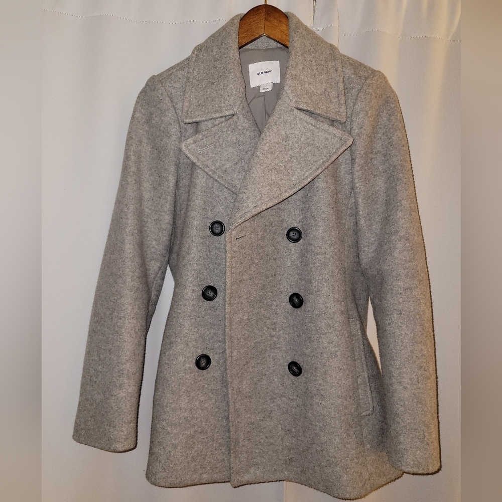 Grey Women's Peacoat from Old Navy